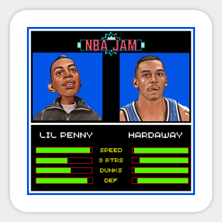 Lil Penny & Penny Hardaway - NBA Jam Edition Sticker